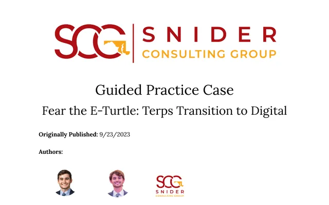 First page of Fear the E-Turtle: Terps Transition to Digital